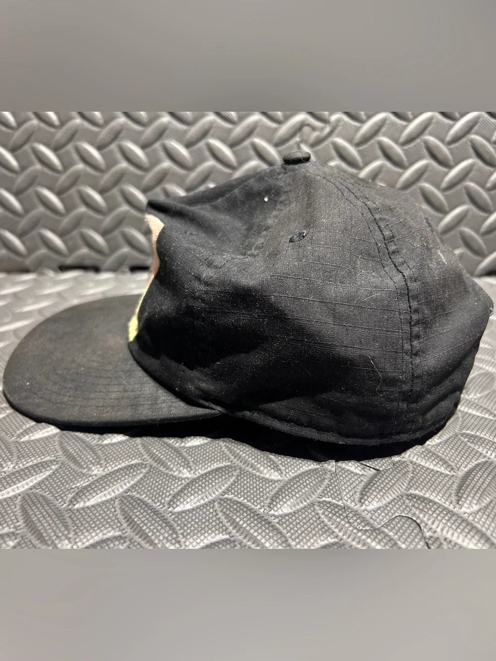 The North Face Black Cap with Multicolor Square Logo